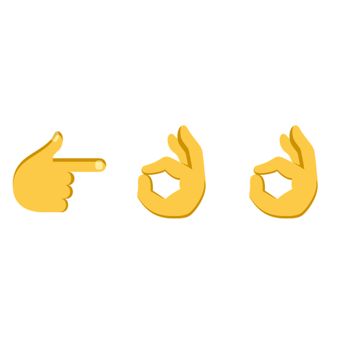 👉👌👌 Emoji Domain EmojiOne rendering